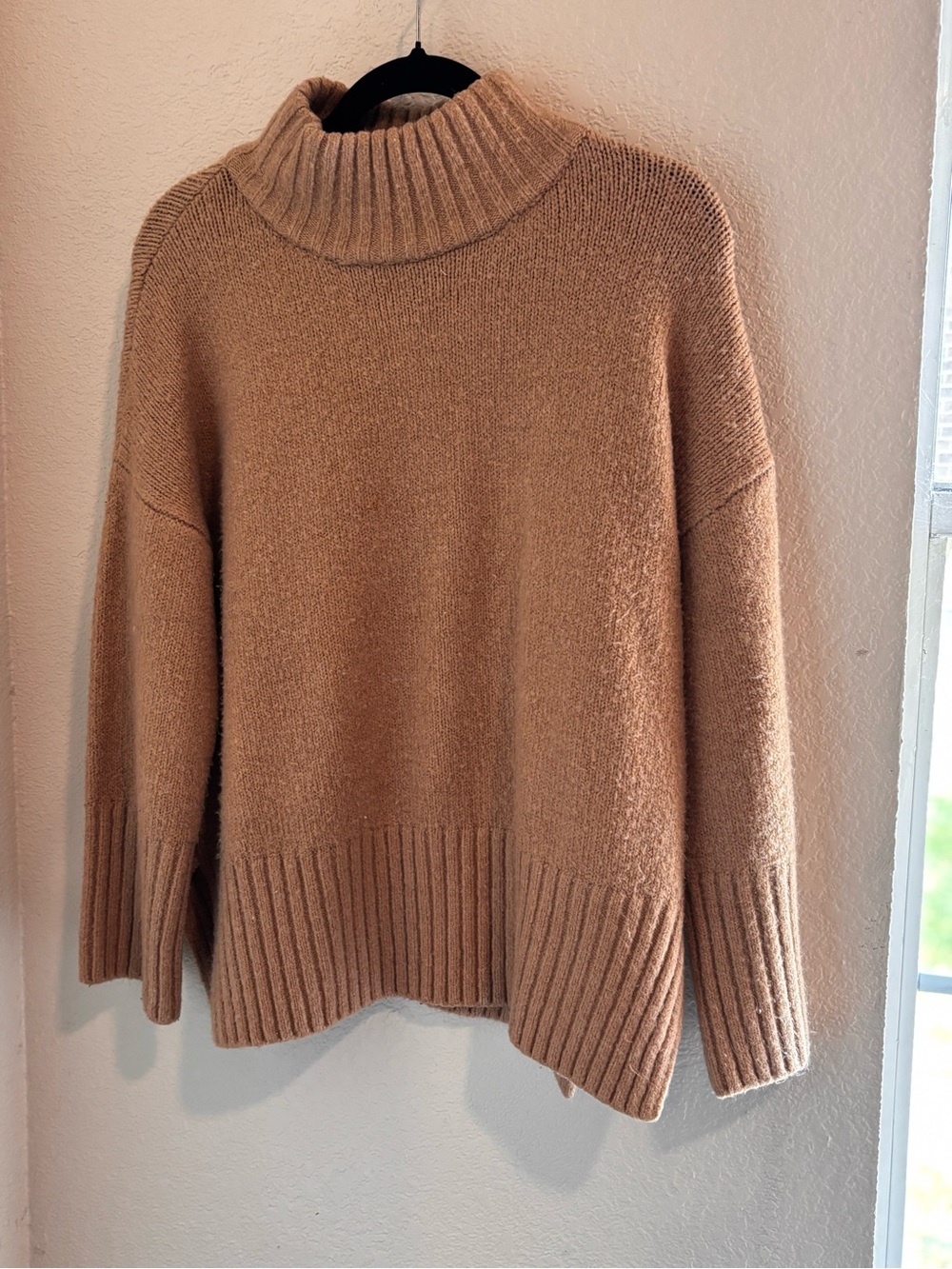 TOPHOP Cozy Turtleneck Sweater - Camel
